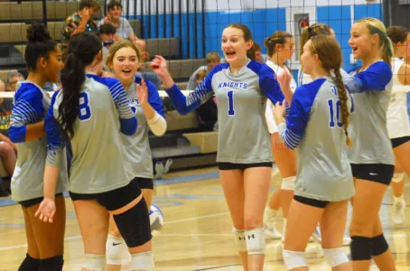 Tyler shakes off first set, takes down Frontier